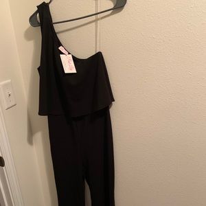 Pink Lily One Shoulder Jumpsuit